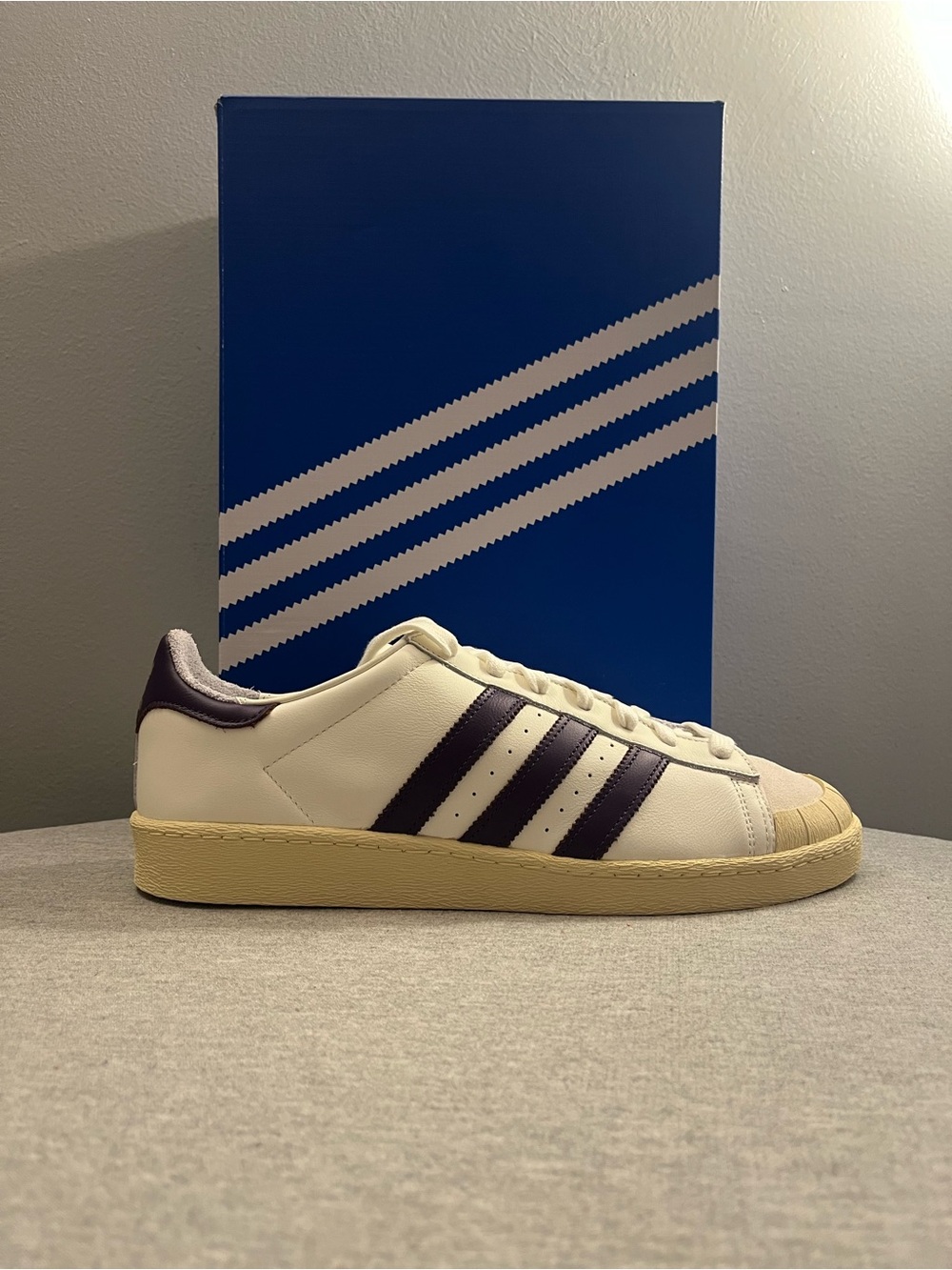 Adidas Jabbar Half Shell OG White Violet Warm Vanilla Mens Shoe Size 11 JQ9595 - Picture 2 of 12